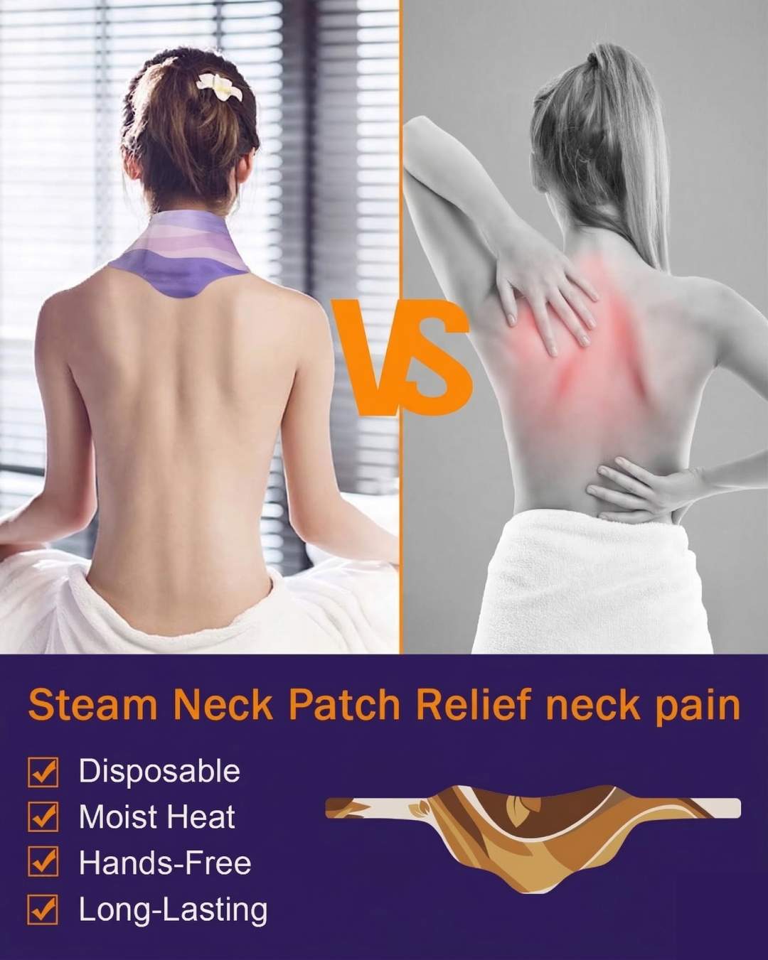 WarmNeck - Disposable Steam Neck Wrap