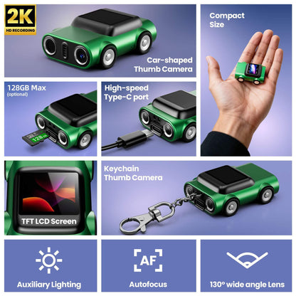 ThumCam Car Thumb Camera | 2K HD Recording
