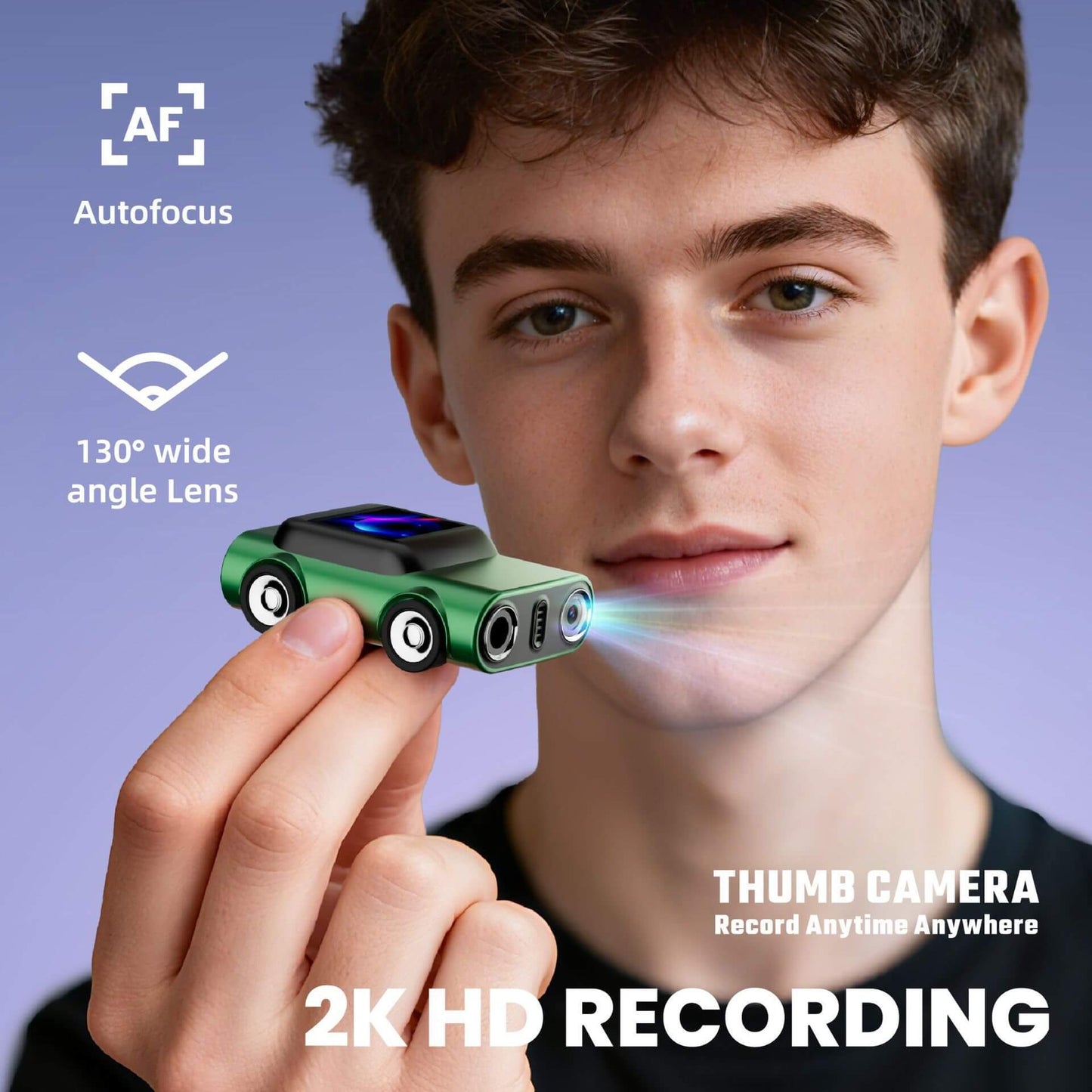 ThumCam Car Thumb Camera | 2K HD Recording